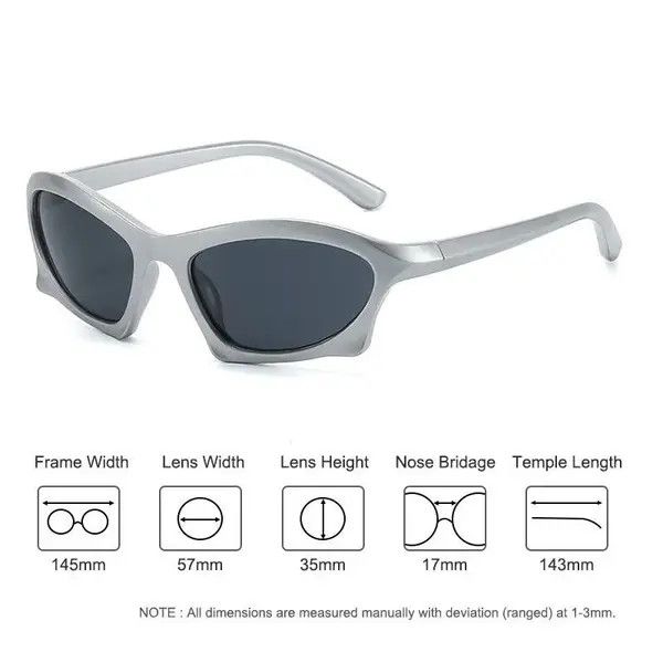 VIBE Kurt Cobain Alien Sunglasses Punk Grunge 2000s Look Size ONE SIZE - 3 Thumbnail