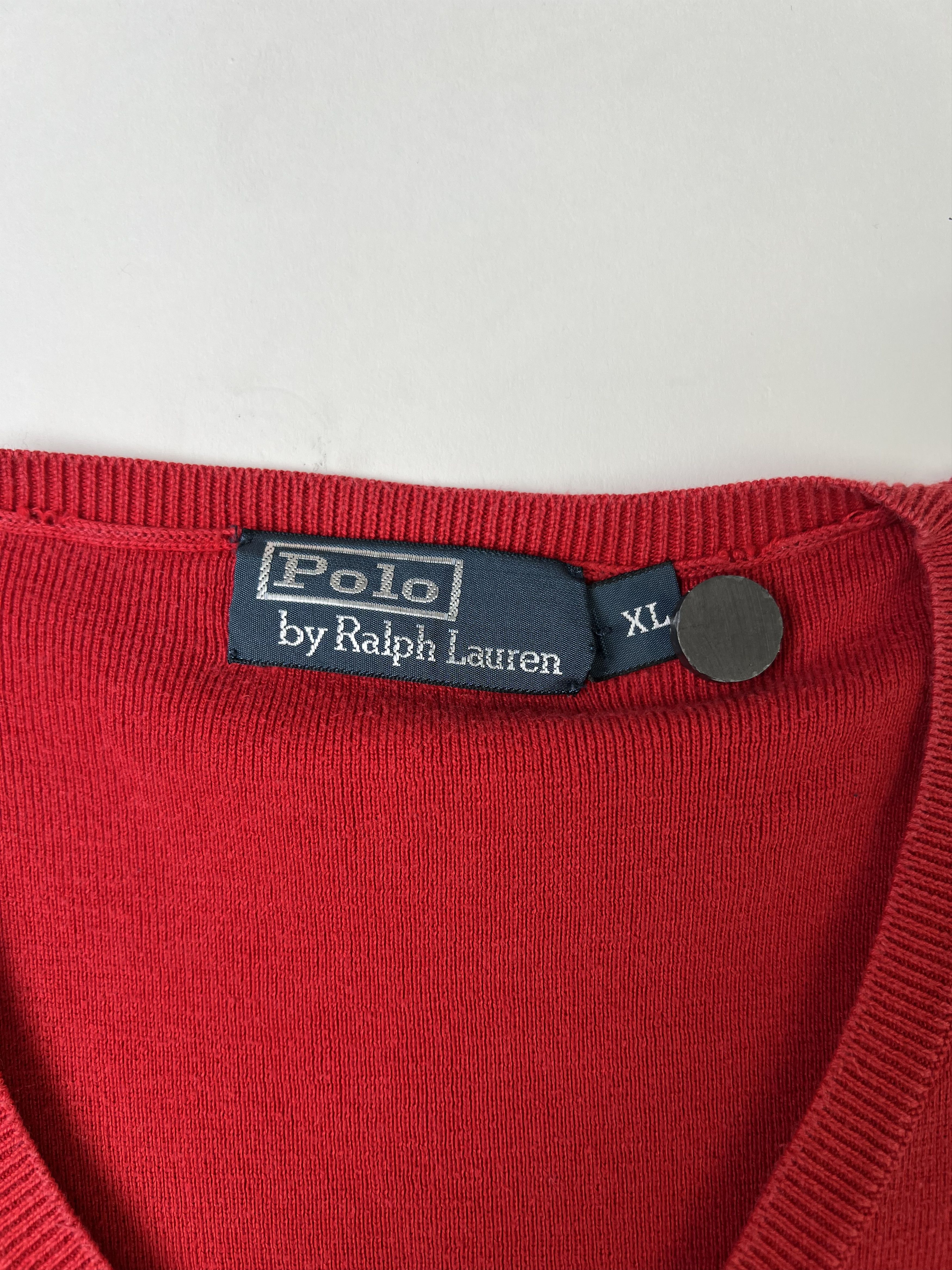 Polo Ralph Lauren Ralph Lauren Sweater Cotton Knit Red XL Size US XL / EU 56 / 4 - 3 Thumbnail