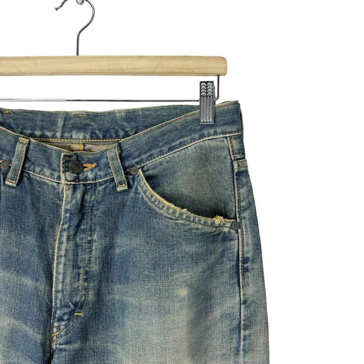 Lee ☀️VTG LEE SANFORIZED SELVEDGE DENIM JEANS PANTS Size US 30 / EU 46 - 5 Thumbnail