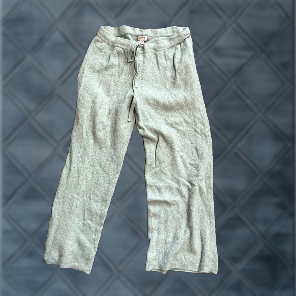 J.Crew J. Crew Womens Pants Casual Knit Wide-Leg Drawstring Medium Mint Green / Green Size 32" / US 10 / IT 46 - 1 Thumbnail