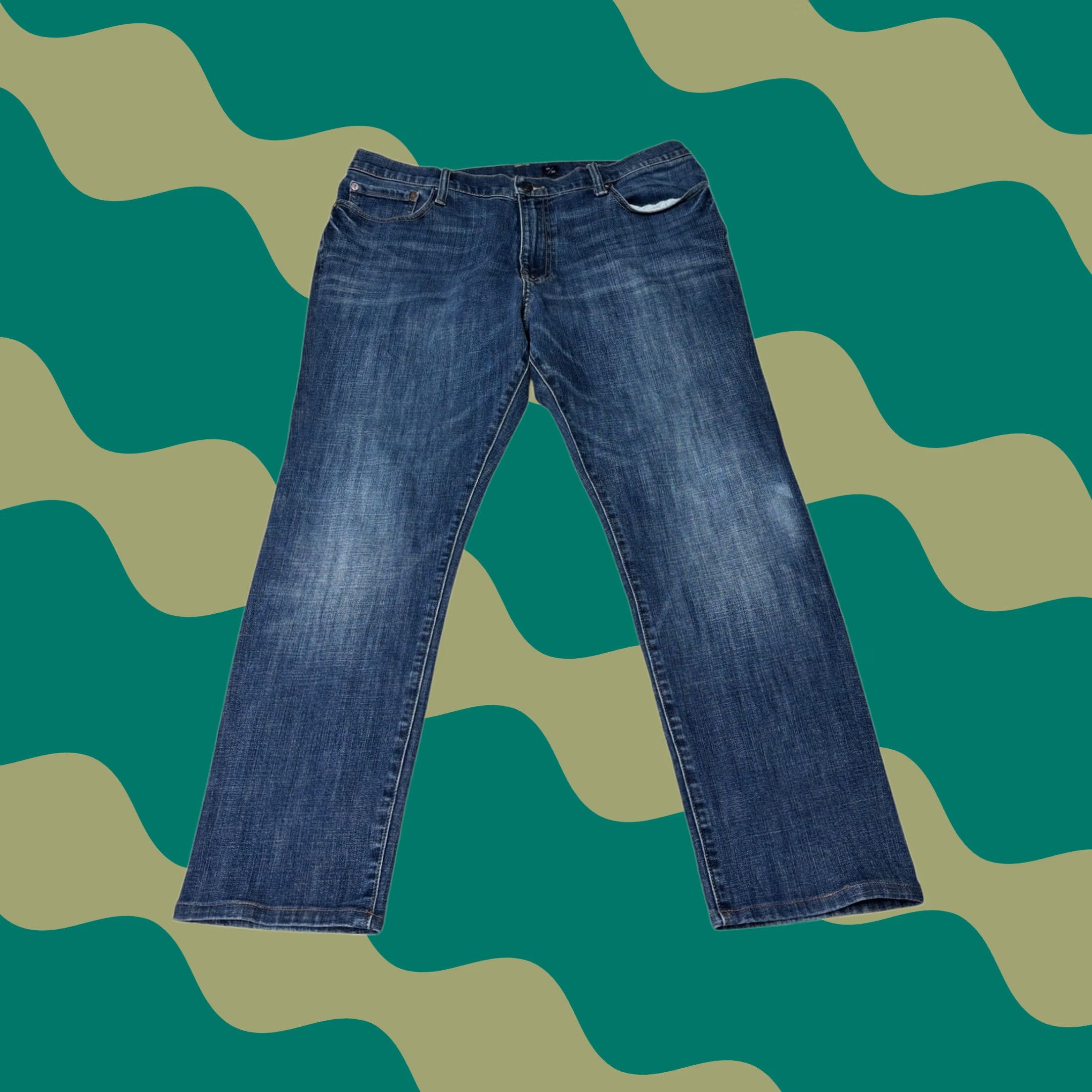 Lucky Brand Lucky Brand Jeans Men Athletic Slim 410 38x30 Blue Denim Stretch Slim Jeans Men Women? Size US 38 / EU 54 - 1 Thumbnail