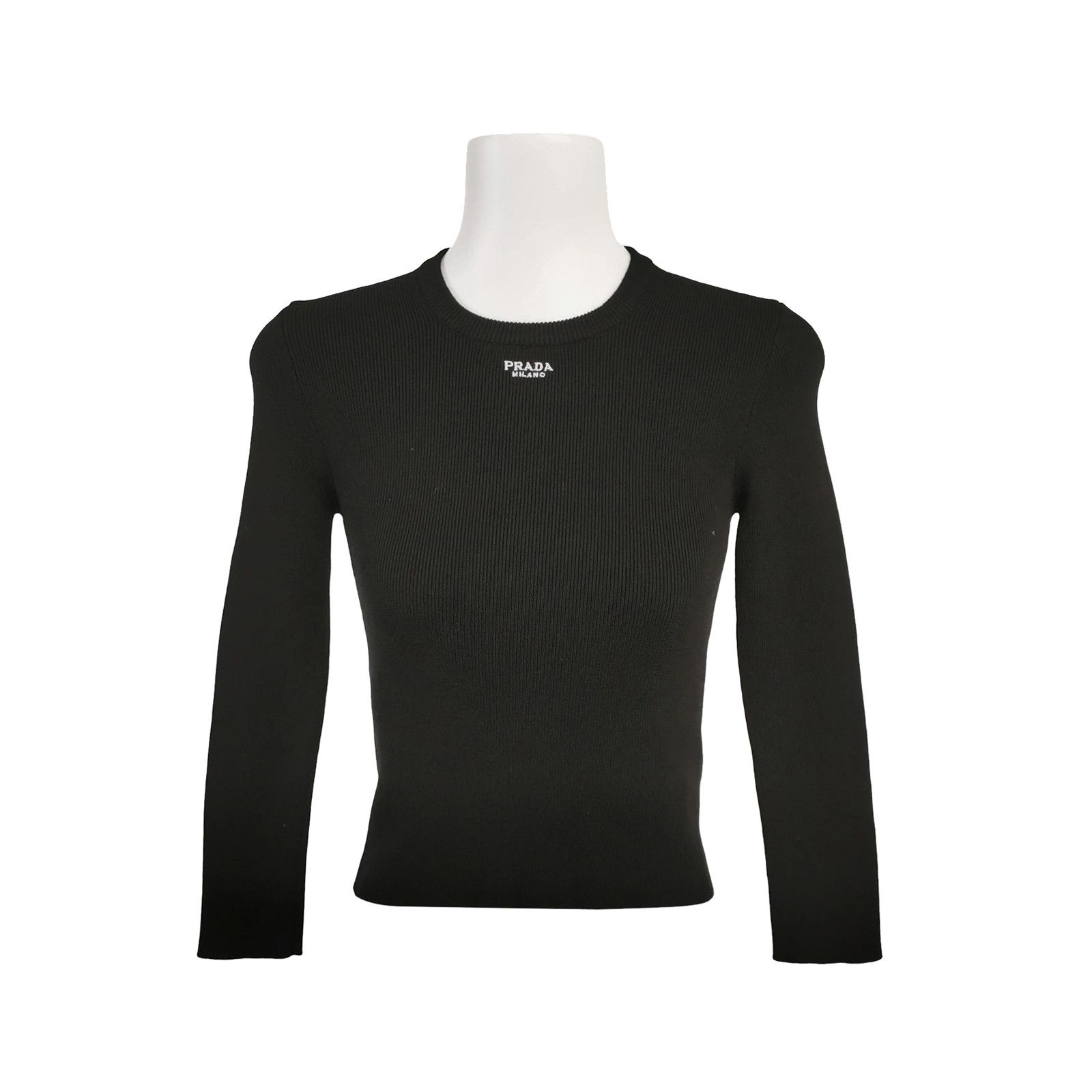 Prada Prada Logo Ribbed Sweater Size 36 Size XS / US 0-2 / IT 36-38 - 1 Thumbnail