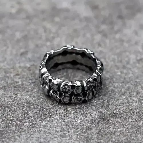 Other Unique Skull ring punk Size ONE SIZE - 3 Thumbnail