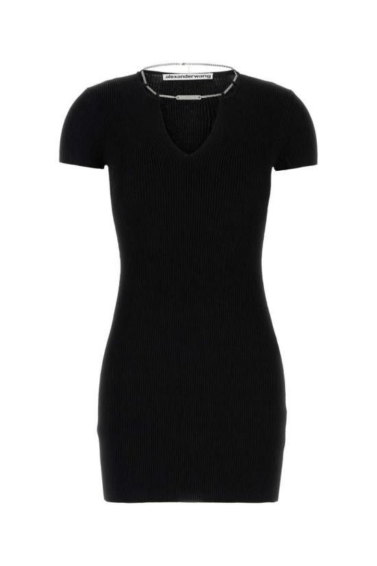ワンピース ALEXANDER WANG Woman Dress Black 1KC3256063 001 Alexander Wang ALEXANDER WANG Women Mid Skirts 1KC3256063