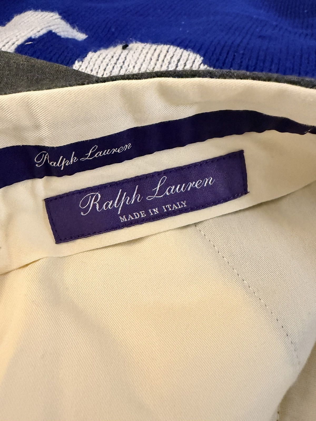 Ralph Lauren Purple Label Ralph Lauren Wool Flannel Trousers size 32R(48IT) Size 48R - 5 Thumbnail