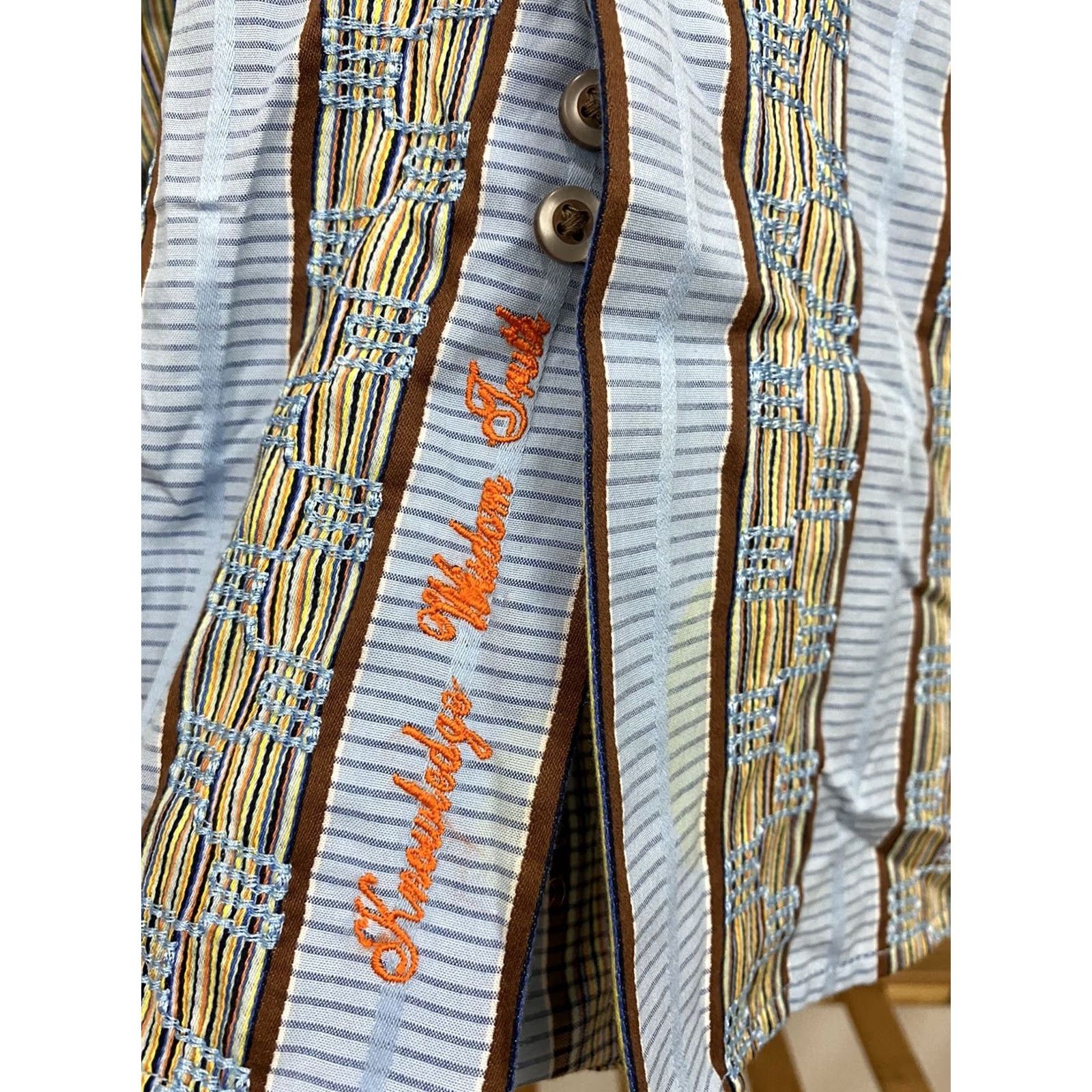 Robert Graham Robert Graham Embroidered Button Long Sleeve Shirt LT Multicolor Size US L / EU 52-54 / 3 - 5 Thumbnail