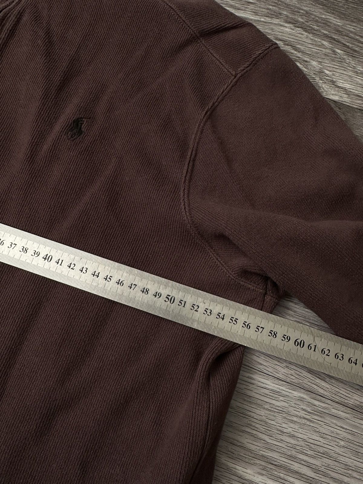 Polo Ralph Lauren × Ralph Lauren × Vintage RARE Polo Ralph Lauren Vintage 1/3 zip brown sweater size L Size US L / EU 52-54 / 3 - 10 Thumbnail