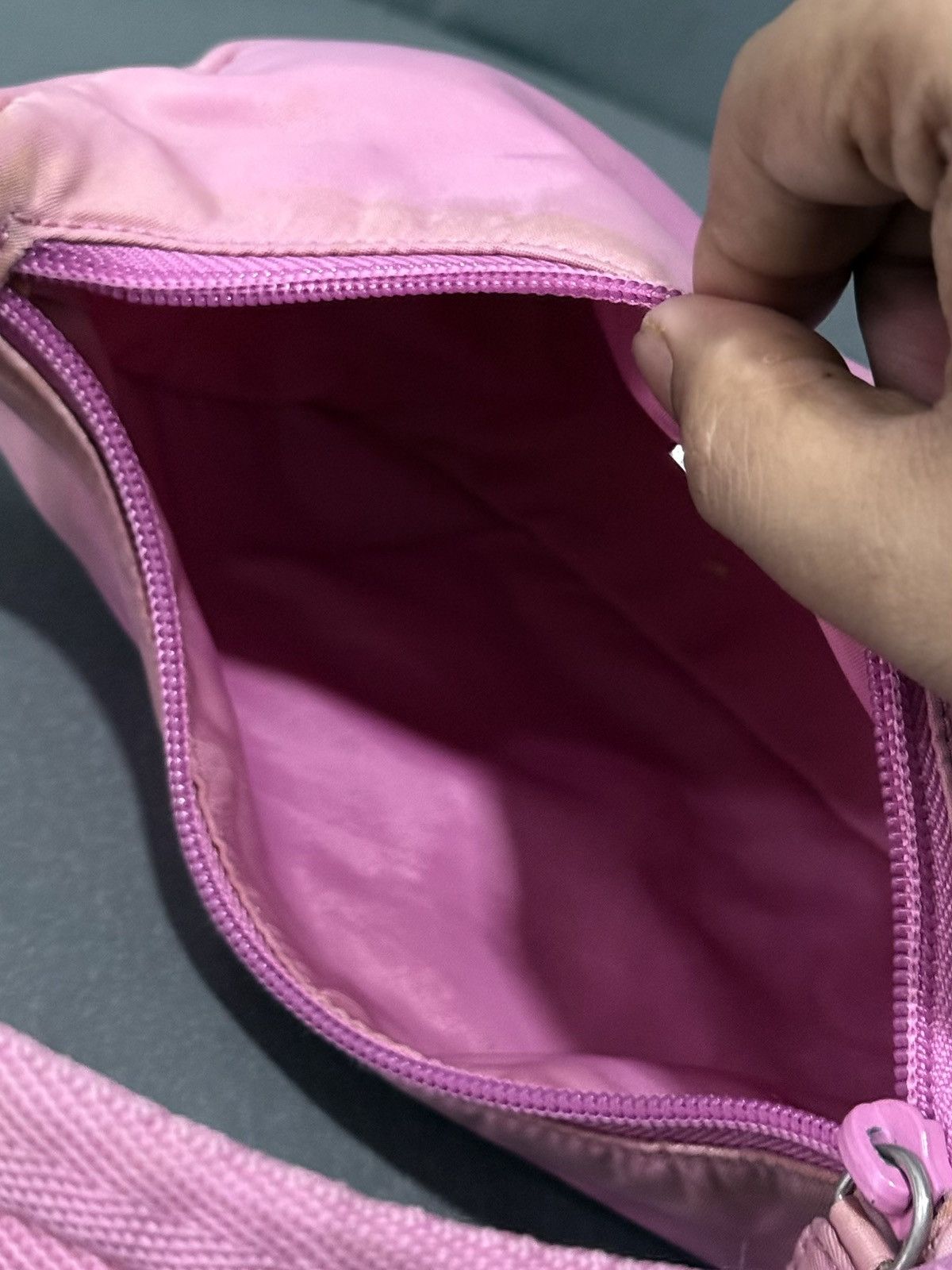 Prada Vintage Prada Small Pink Shoulder Hobo Style Bag Size ONE SIZE - 11 Thumbnail