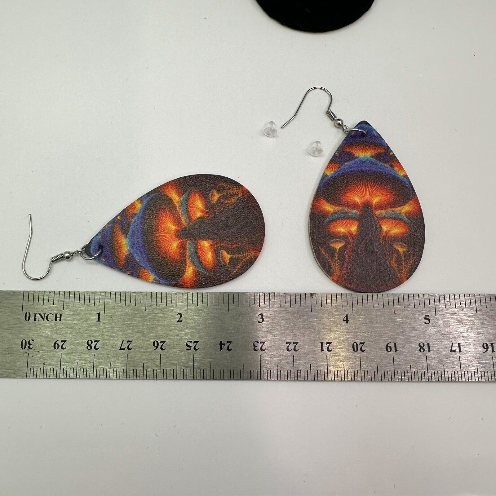 Other Luminous Mushroom Jellyfish Print Teardrop Dangle Earrings Size ONE SIZE - 3 Thumbnail