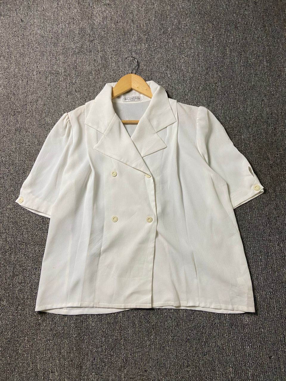 Balenciaga Vintage Balenciaga Double Breasted Blouses (185) Size S / US 4 / IT 40 - 1 Thumbnail