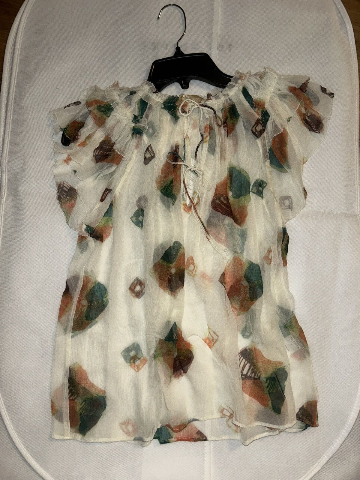 Ulla Johnson ULLA JOHNSON Marilyn printed silk-crepon top US 2 Size XS / US 0-2 / IT 36-38 - 5 Thumbnail