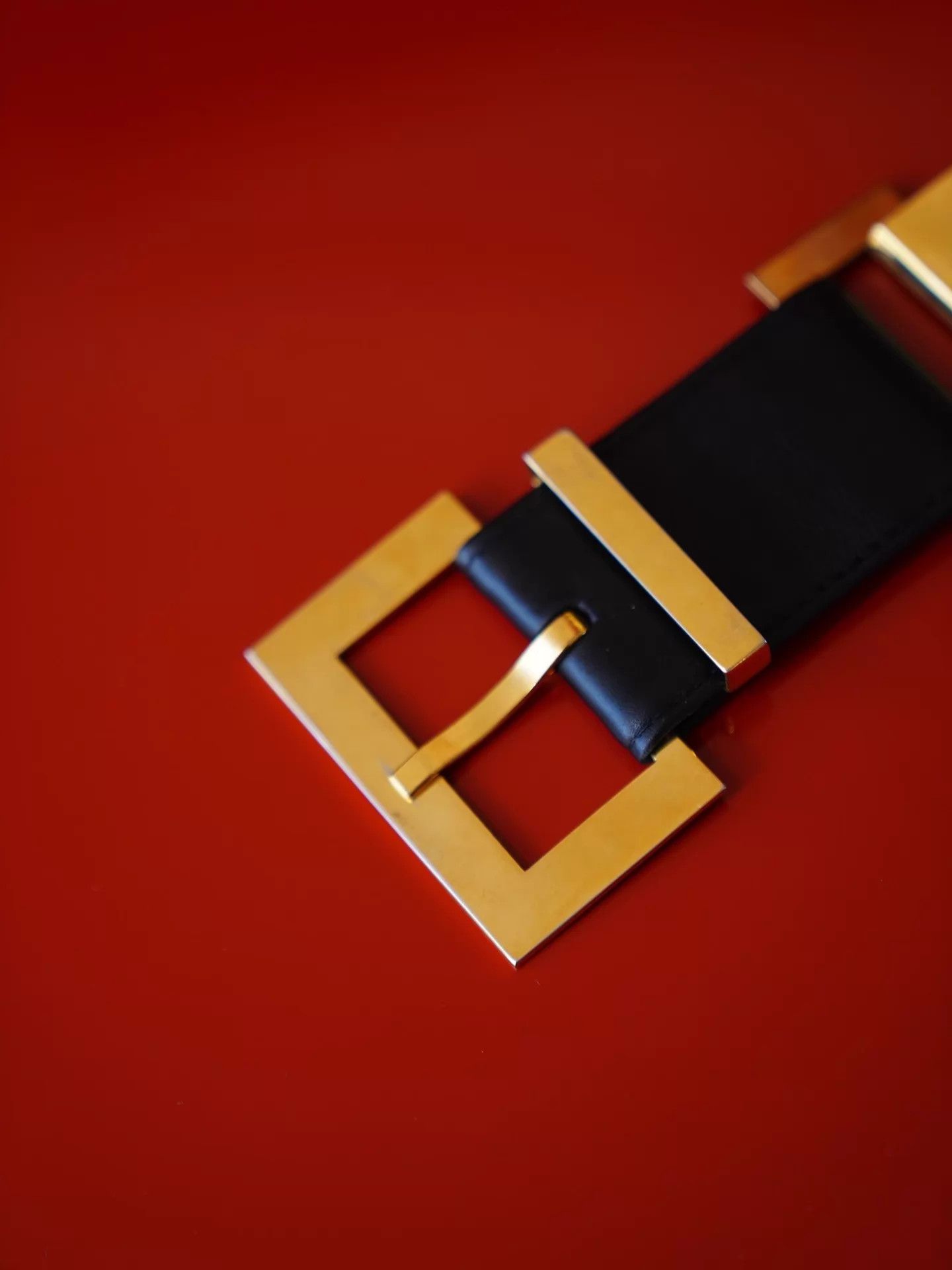 Chanel Chanel Vintage Navy Double C Square Buckle Belt Size ONE SIZE - 6 Thumbnail