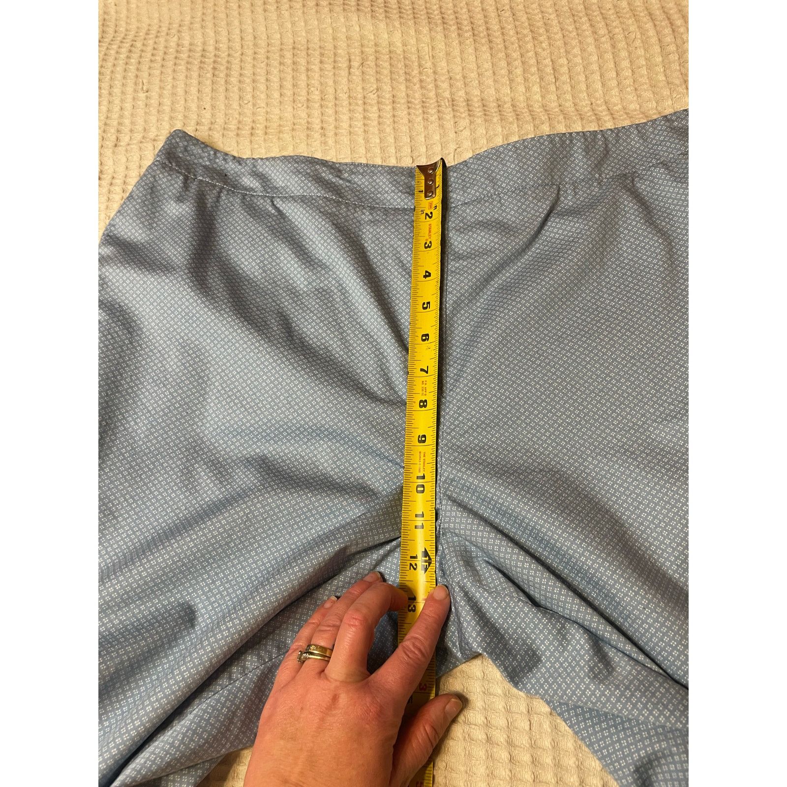 Talbots Talbots Blue Cottage Print Side Zip Stretch Capri Pants 16 Size 38" / US 16 / IT 52 - 7 Thumbnail