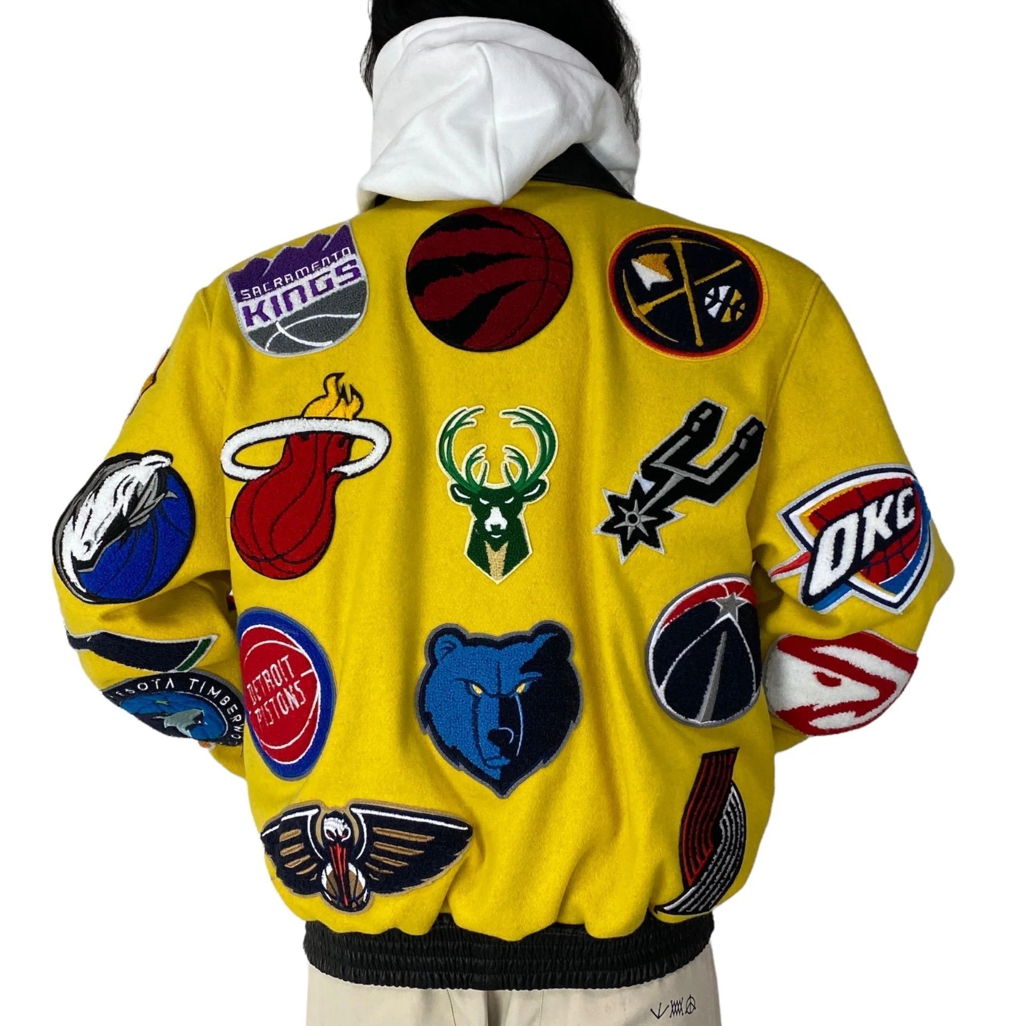 Jeff Hamilton × NBA Jeff Hamilton NBA Collage Wool and Leather Jacket Size M New Size US M / EU 48-50 / 2 - 20 Thumbnail