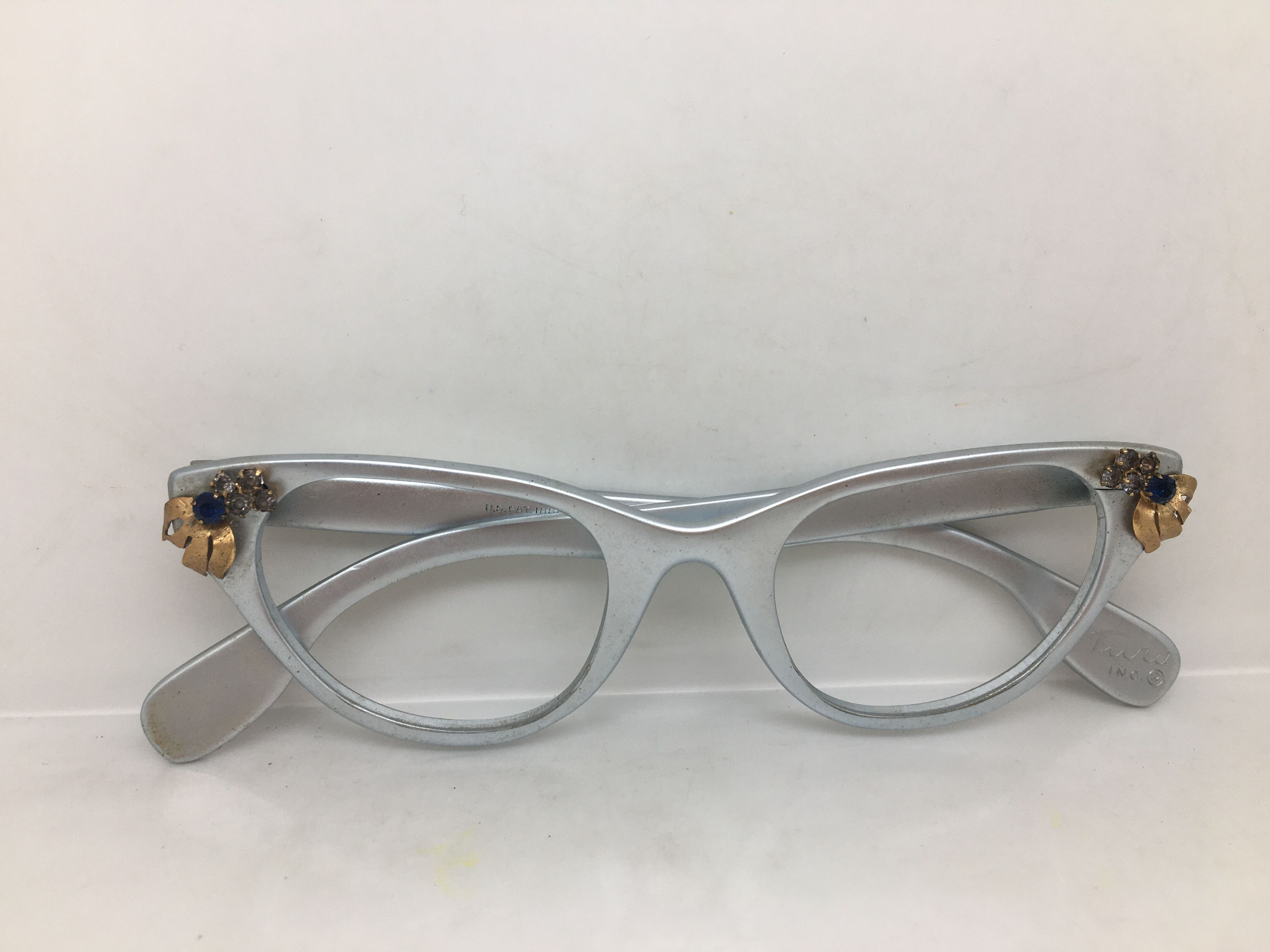 Vintage Vintage 50 AluminiumTura Cateye Diva Girls Eyeglasses Size ONE SIZE - 8 Thumbnail