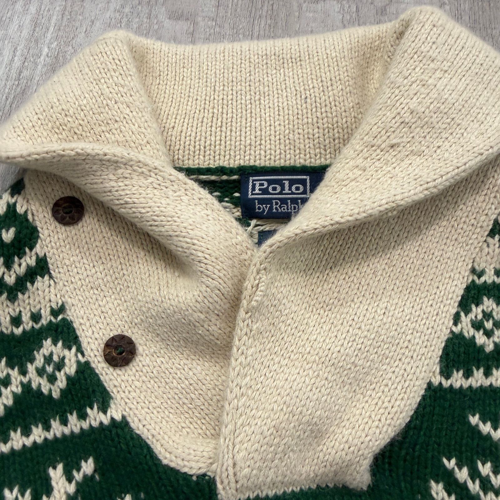 Polo Ralph Lauren Vintage Polo Ralph Lauren Shawl Collar Sweater Men's 2XL Size US XXL / EU 58 / 5 - 6 Thumbnail