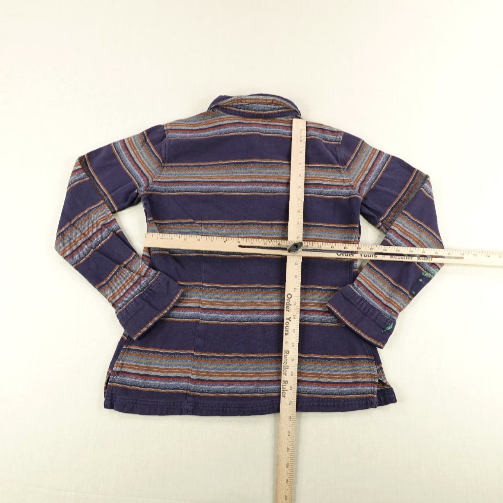Patagonia Patagonia Shirt Women 6 Blue Gray Stripes Button Up Fjord Flannel Midweight Top Size M / US 6-8 / IT 42-44 - 5 Thumbnail