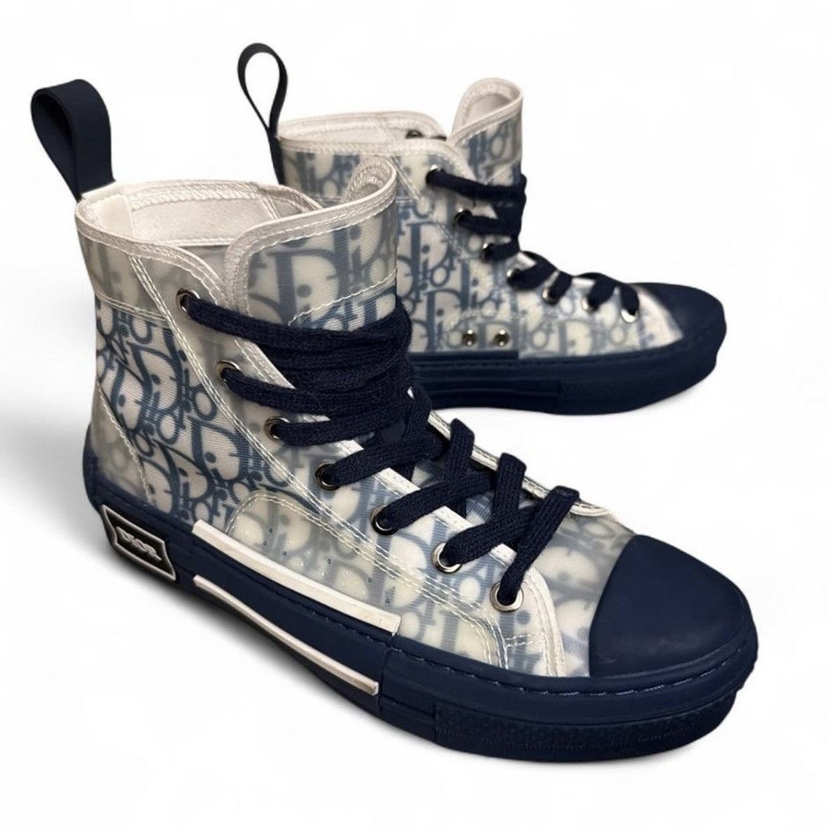 Dior Dior B23 navy blue high top oblique Size US 8 / IT 38 - 5 Thumbnail