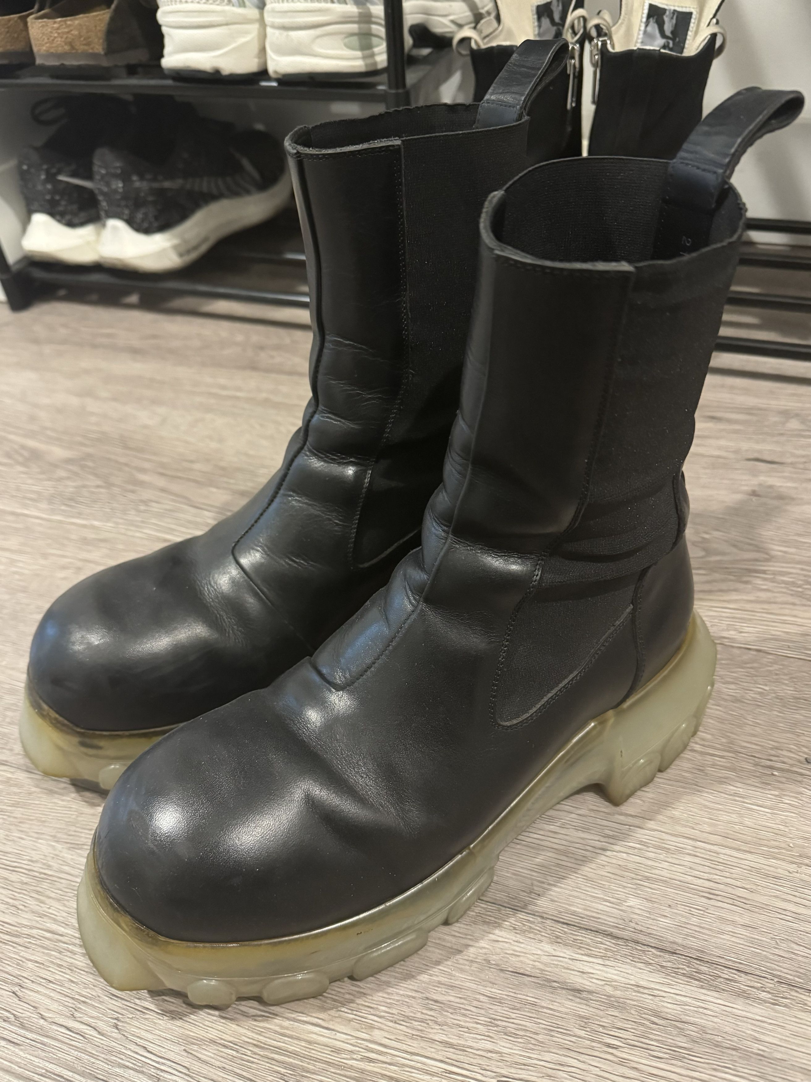 Rick Owens Beetle Bozo Tractor Boots 42