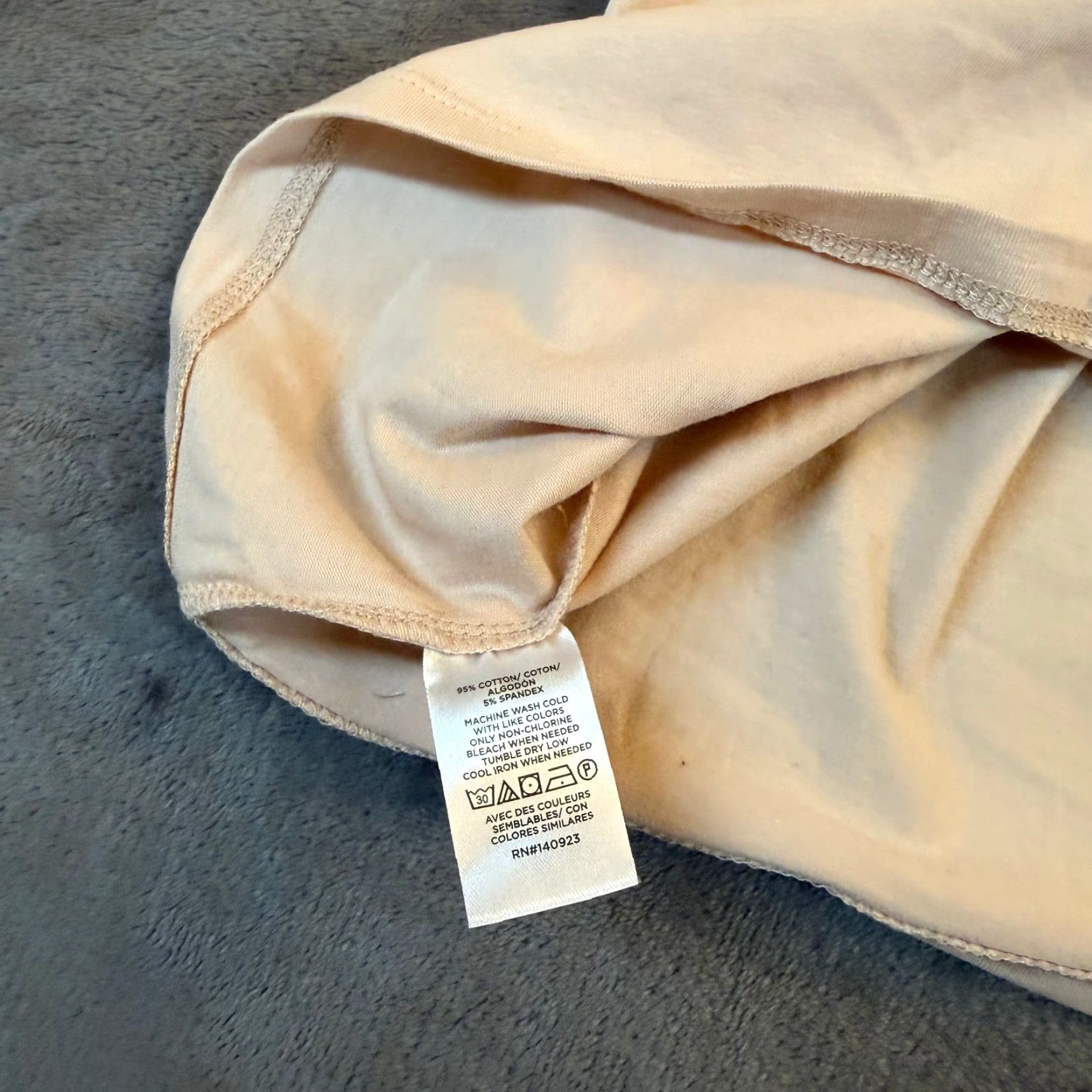Loft LOFT Beige V-Neck Spaghetti Strap Tank Top Womens Large NWT Camisole Knit Cotton Blend Spandex Logo Lightweight Adjustable Strap Sleeveless Size L / US 10 / IT 46 - 5 Thumbnail