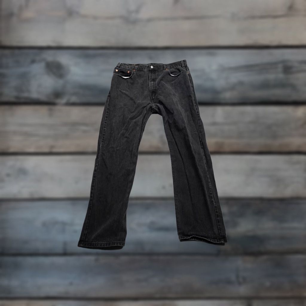 Levi's VINTAGE Levi's 505 Jeans Mens 40x32 Black Regular Fit Western Cowboy Black Wash Size US 40 / EU 56 - 1 Thumbnail