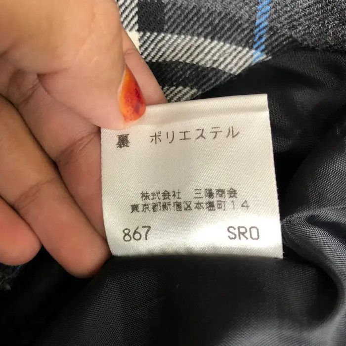 Burberry Vtg 90’ BURBERRY LONDON Blue Nova Check Mini Skirt Bottom Size 26" / US 2 / IT 38 - 5 Thumbnail