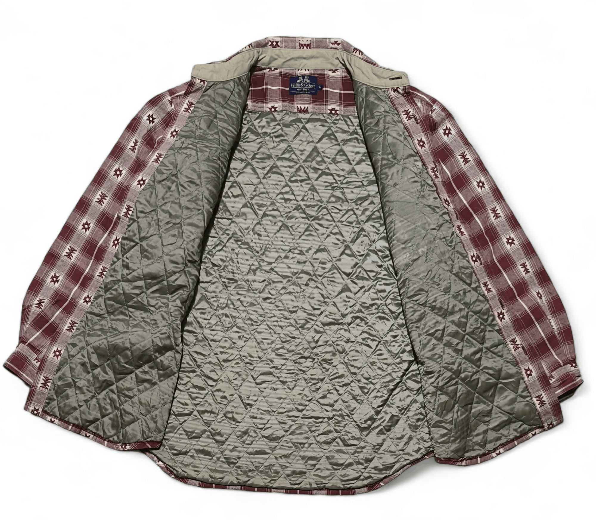 Vintage Vintage Willis & Geiger Plaid Flannel Shirt Size US L / EU 52-54 / 3 - 4 Thumbnail