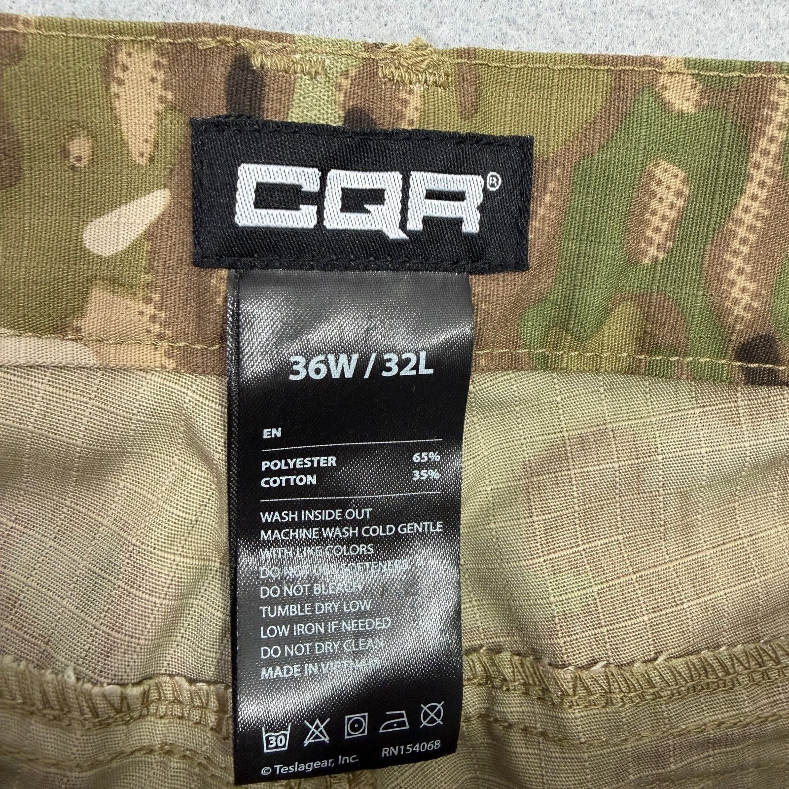Vintage CQR Tactical Cargo Pants Men's 36x32 Camo MultiCam Work Size US 36 / EU 52 - 4 Thumbnail