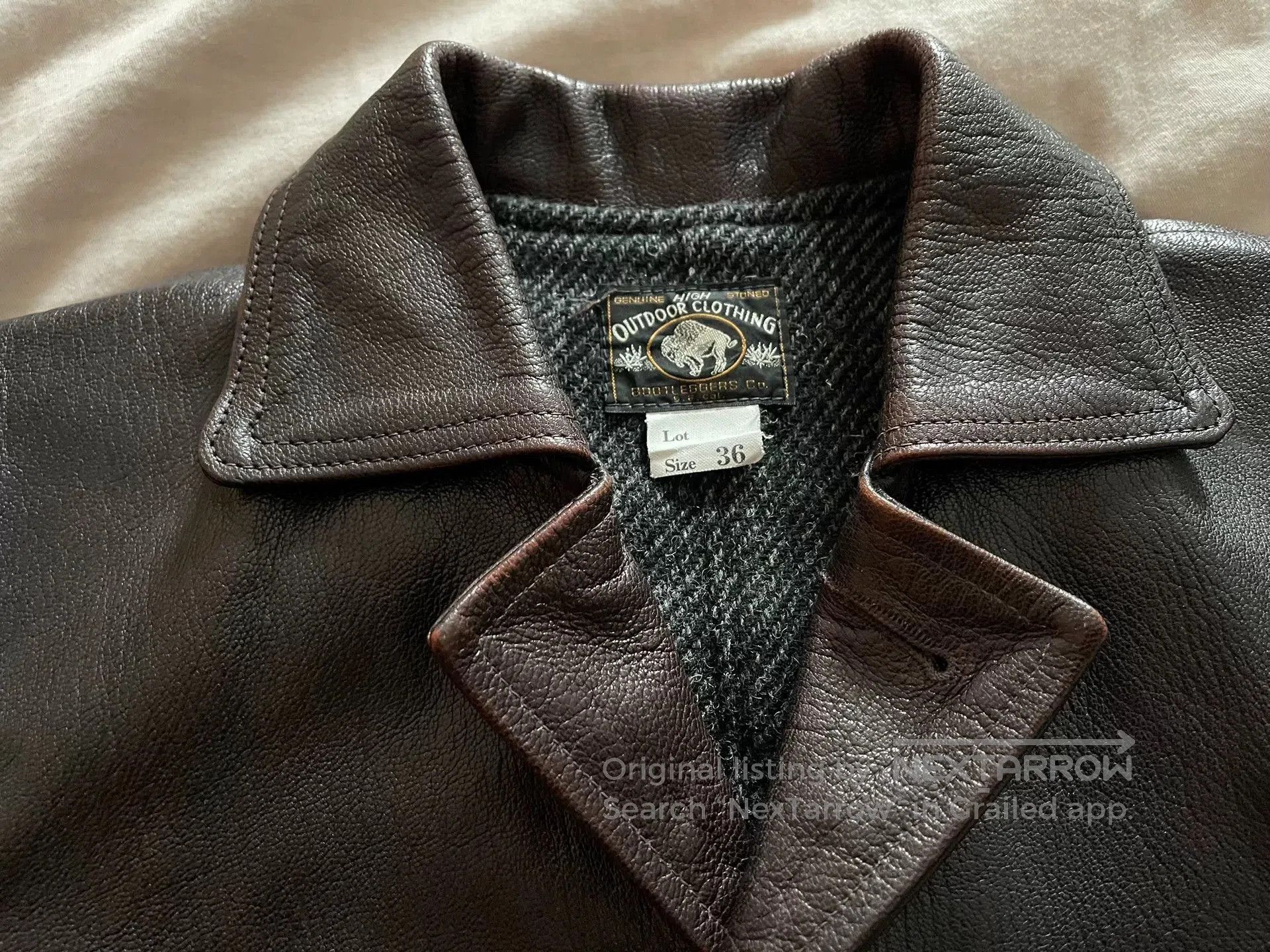 Freewheelers burgundy leather jacket with great condition. Size US M / EU 48-50 / 2 - 8 Thumbnail