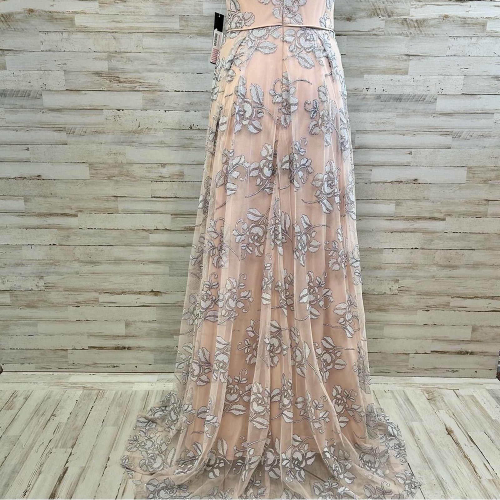 Other Jump Apparel Halter Tulle Glitter Maxi Dress Size 5/6 Floral Size S / US 4 / IT 40 - 11 Thumbnail