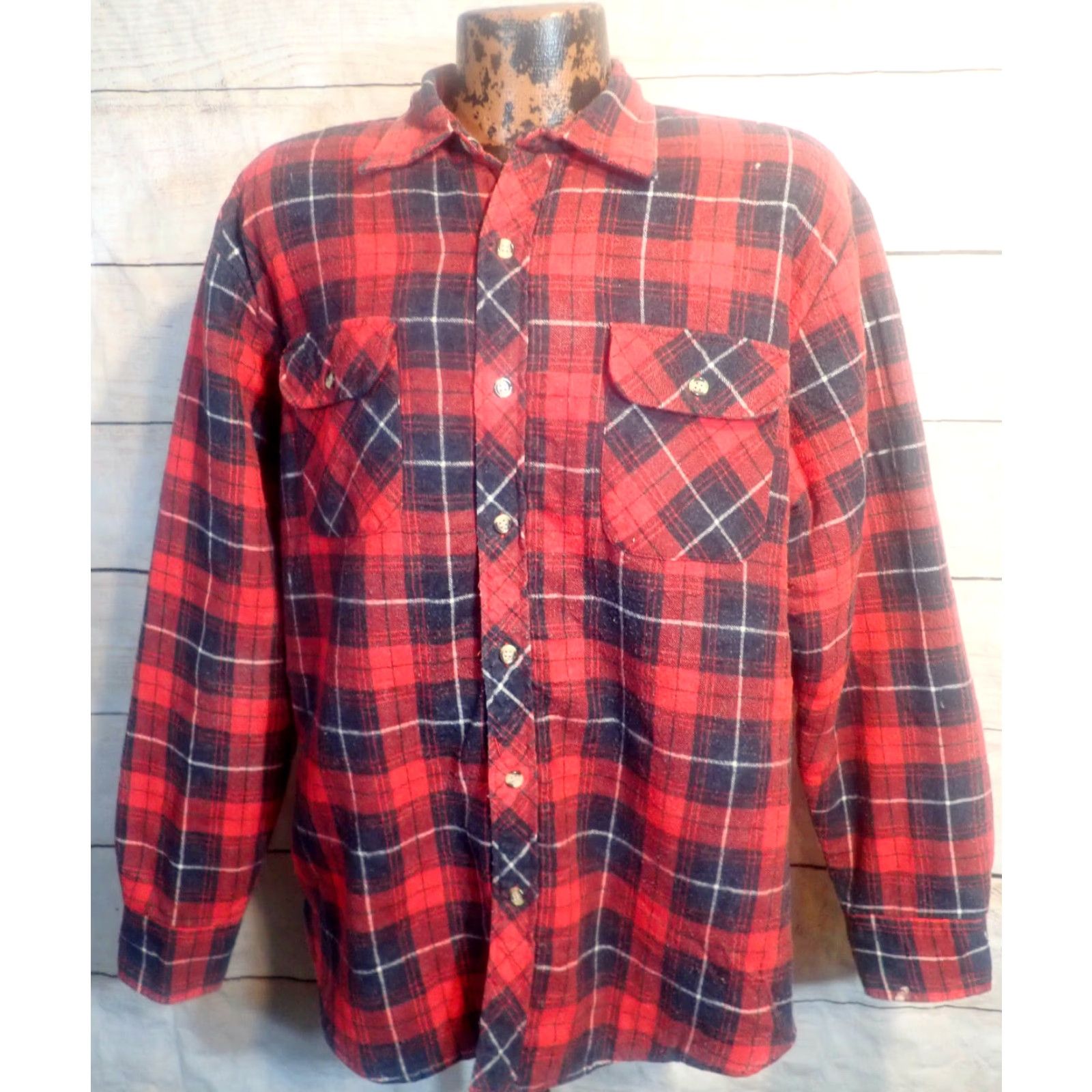 Vintage VINTAGE Anthoney's Falcon Bay Plaid Shirt Jacket XL Quilted Flannel Lined Mens Shacket 1990s Grunge Size US XL / EU 56 / 4 - 4 Thumbnail