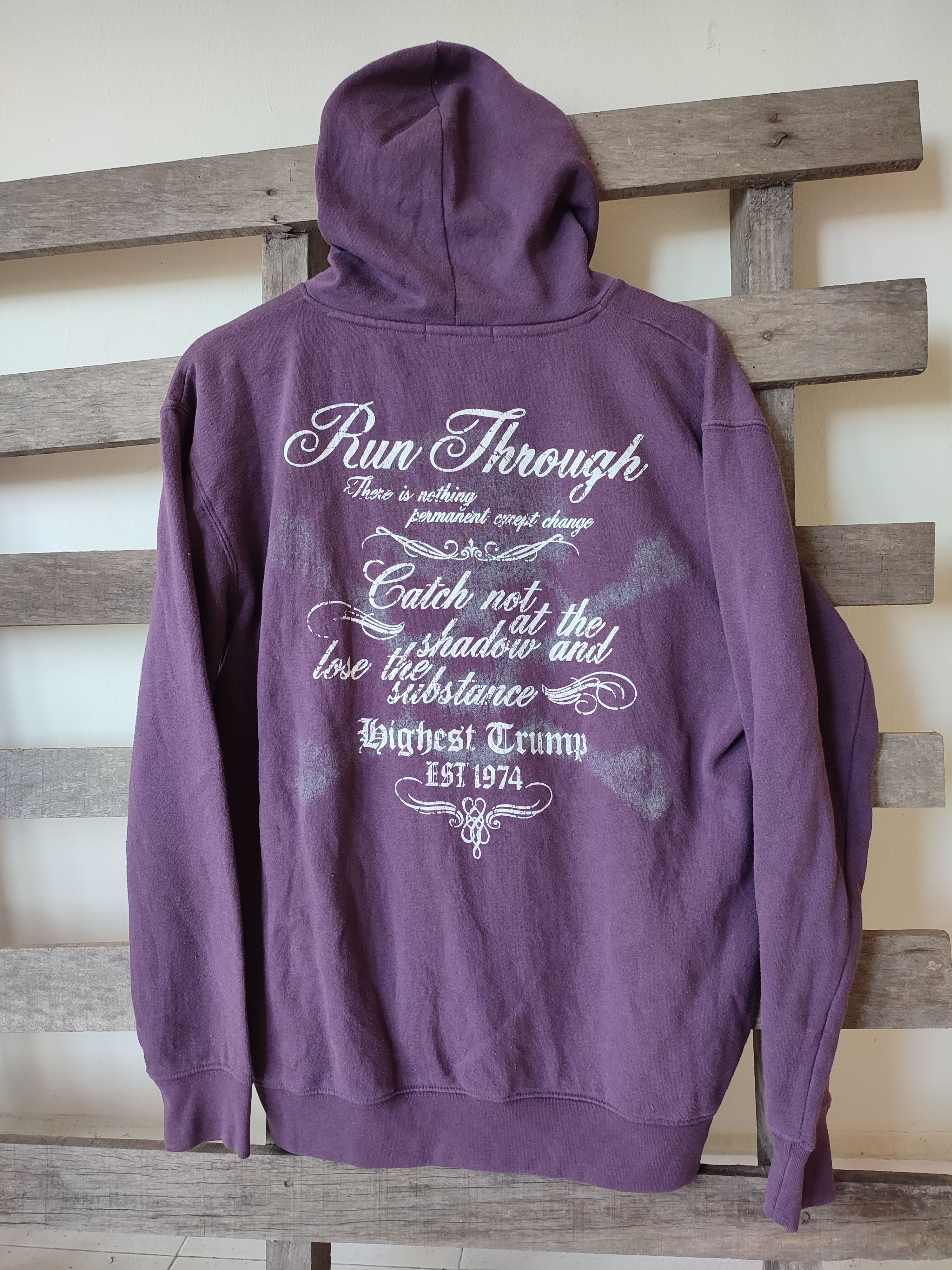If Six Was Nine × Japanese Brand × Vintage VINTAGE BIGHEST CRUMP CROSSBONE HOODIE Size US L / EU 52-54 / 3 - 2 Thumbnail