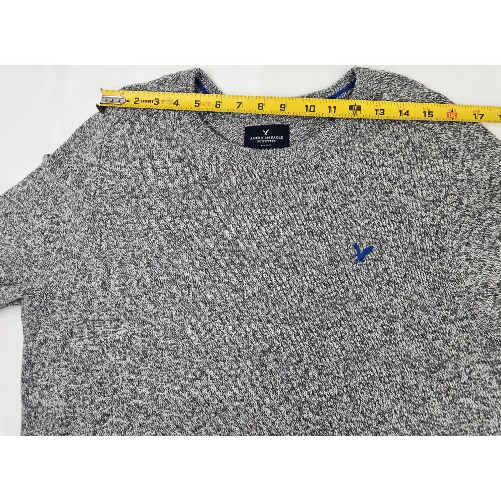 American Eagle Outfitters VINTAGE American Eagle Outfitters Wool Blend Crew Neck Pullover Sweater Men XLT Heather Gray Size US XL / EU 56 / 4 - 7 Thumbnail