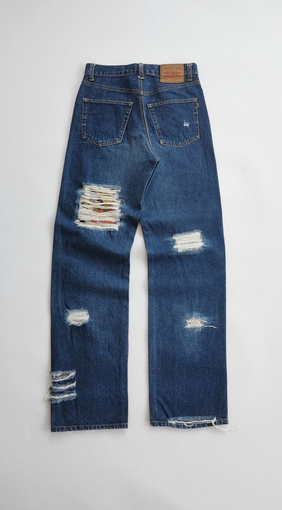 Kapital Back & Forth Selvedge Distressed Ripped Reworked Patch Jeans Size US 28 / EU 44 - 10 Thumbnail