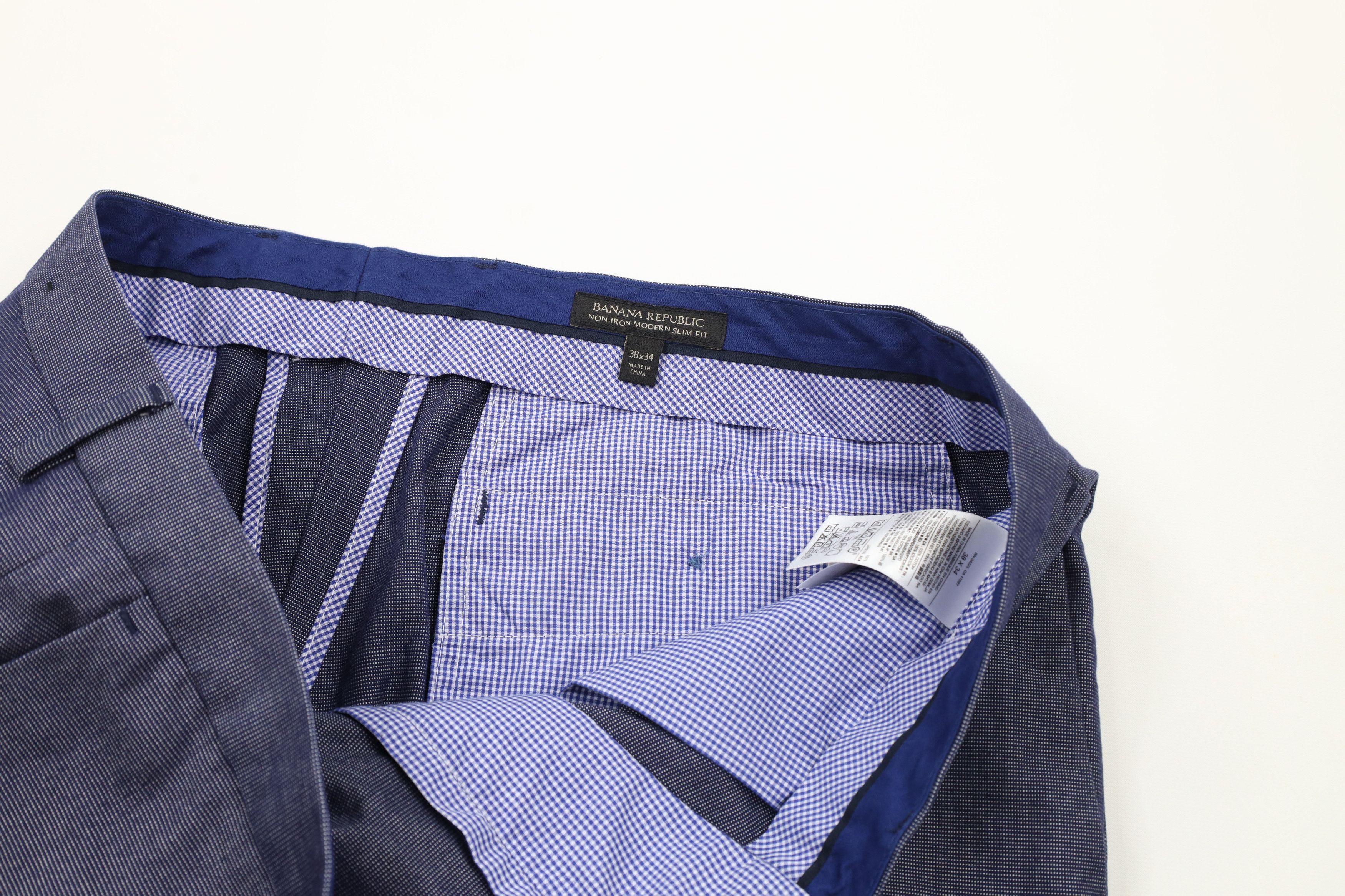 Banana Republic × Vintage Banana Republic Modern Slim Fit Chino Pants Trousers Cotton Size US 38 / EU 54 - 6 Thumbnail