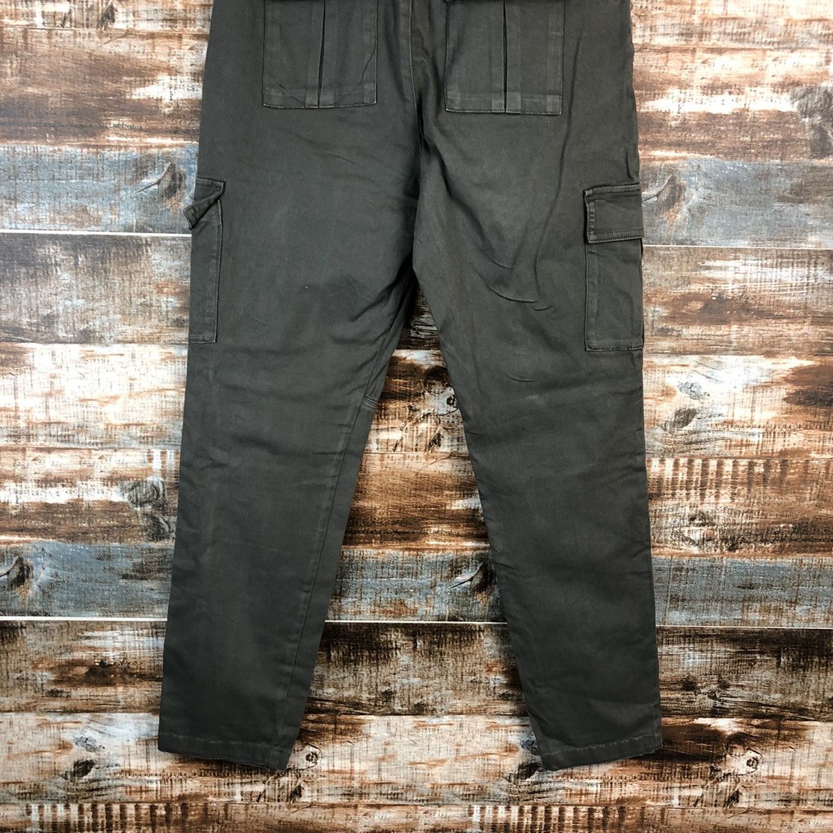 Japanese Brand Denimus Green Cargo Multipocket Pants #A2538 Size US 29 - 18 Thumbnail