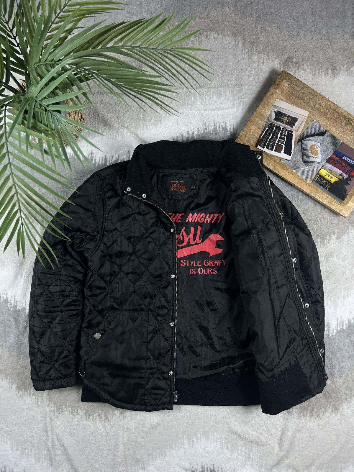 Evisu × Vintage Evisu Vintage Bomber jacket Size US M / EU 48-50 / 2 - 6 Thumbnail