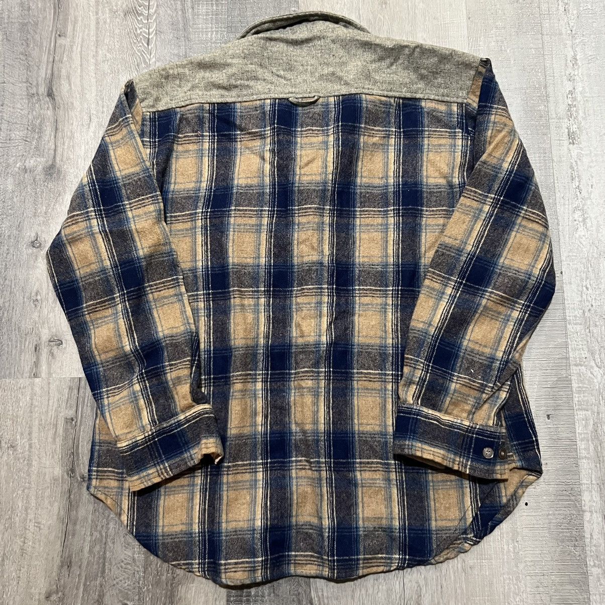 Vintage VTG 1970s K-Mart Plaid Wool Outdoor Hunting Flannel Shirt Size US L / EU 52-54 / 3 - 3 Thumbnail