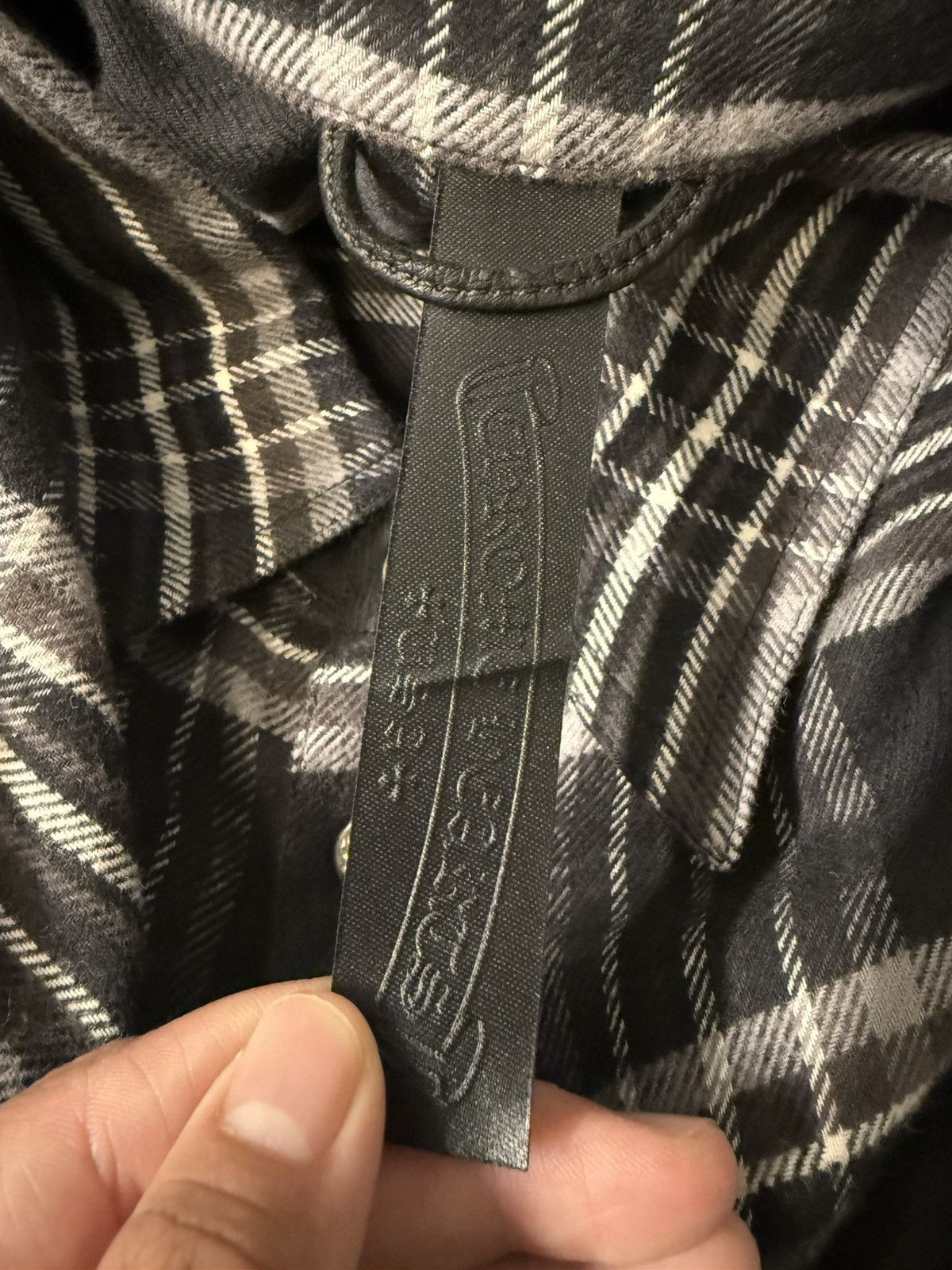Chrome Hearts 🔥Chrome Hearts Black White Flannel Shirt🔥 Size US XXL / EU 58 / 5 - 4 Thumbnail