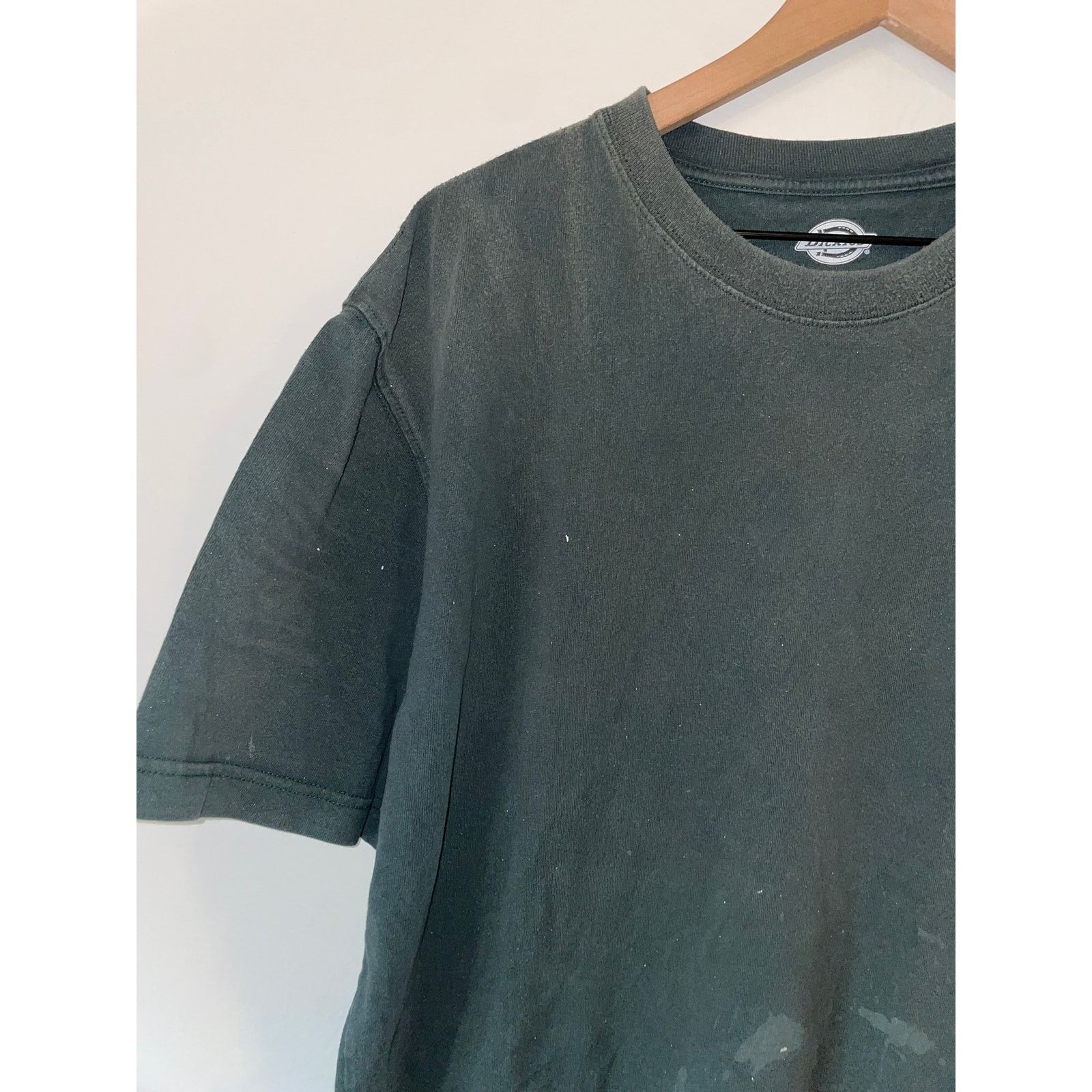 Dickies Dickies Green Front Pocket Blank Work Shirt Tee XL X-Large Size US XL / EU 56 / 4 - 3 Thumbnail