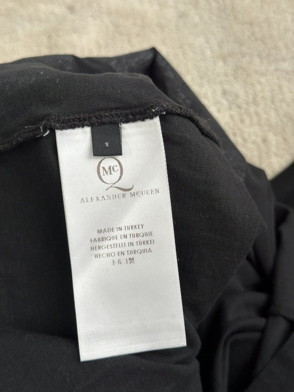 McQ Alexander McQueen Alexander McQueen Darkest Black Oversized MCQ Big Logo Tee S Size US S / EU 44-46 / 1 - 9 Thumbnail