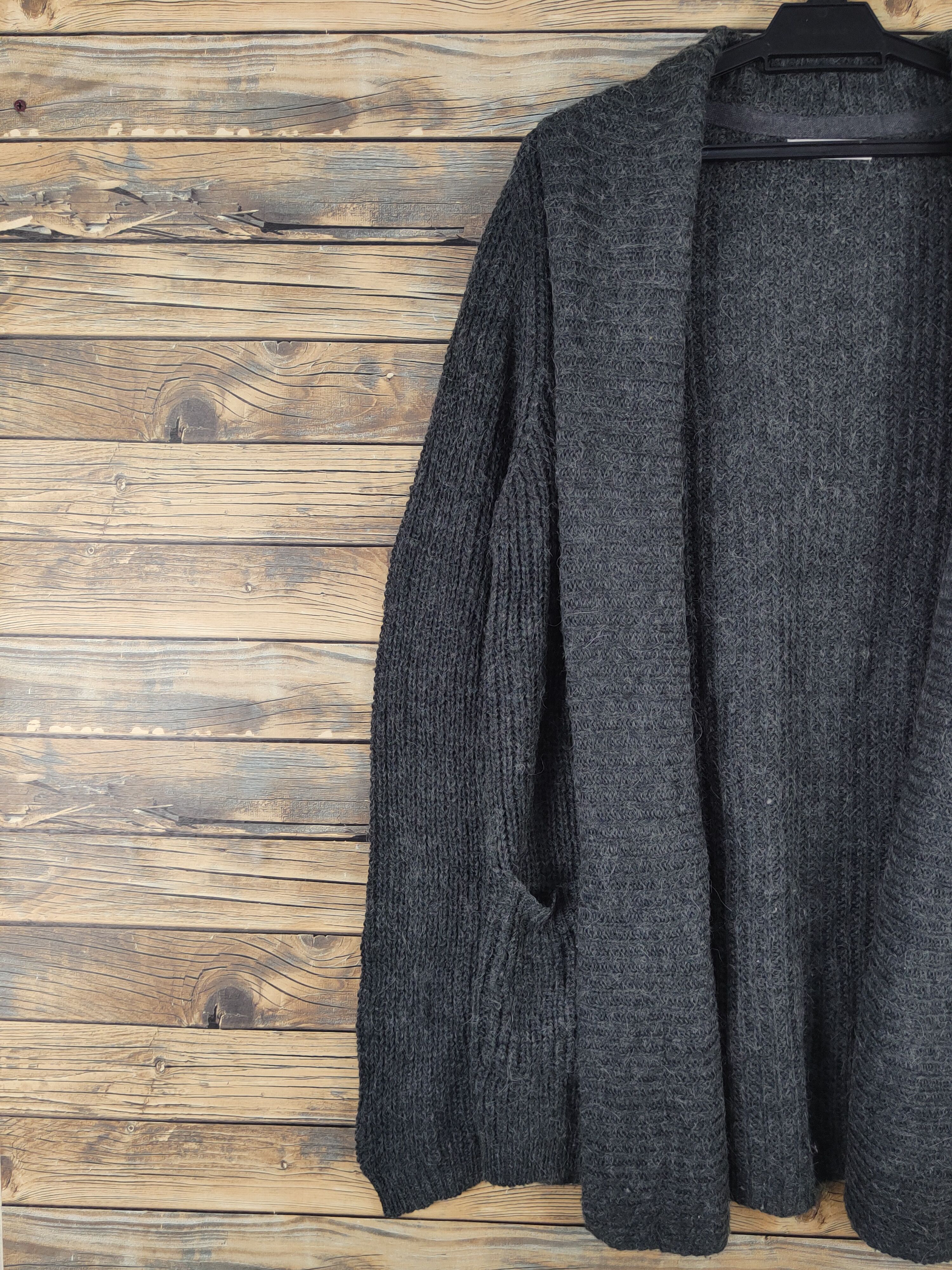 Homespun Knitwear Shoo La Rue Dark Gray Knitwear Cardigan #W1288 Size US M / EU 48-50 / 2 - 3 Thumbnail