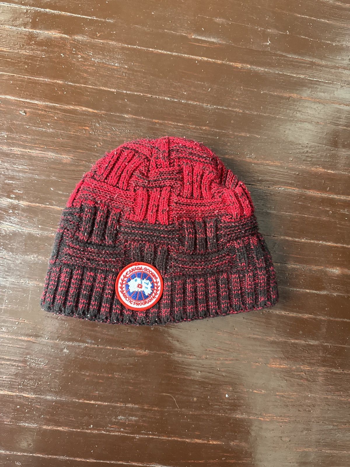 image of Canada Goose Beanie in Black/Red, Men's