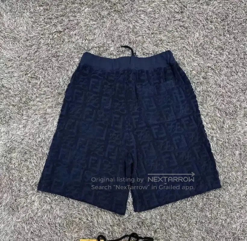 Fendi Fendi Blue Cotton Men's Shorts . Size US 26 / EU 42 - 2 Thumbnail