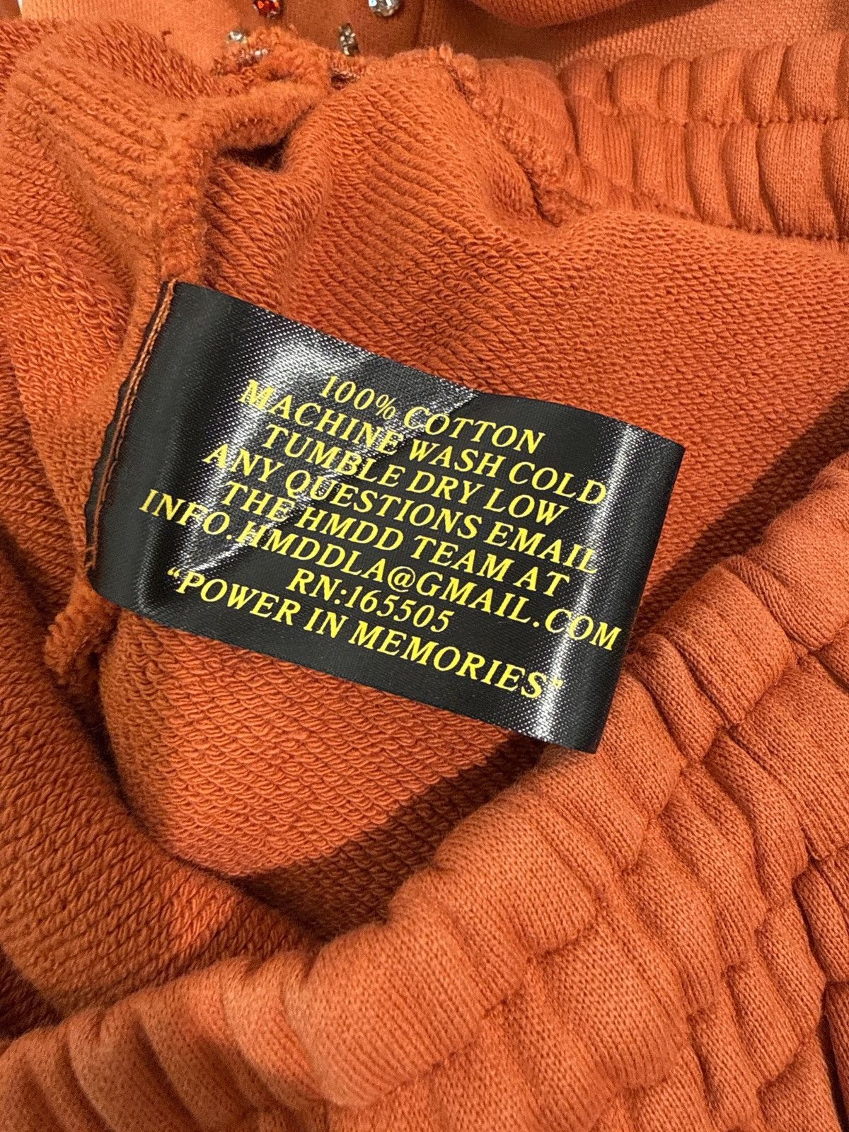HMDD Happy Memories Don’t Die Orange Studded Sweatpants XS Size US 28 / EU 44 - 4 Thumbnail