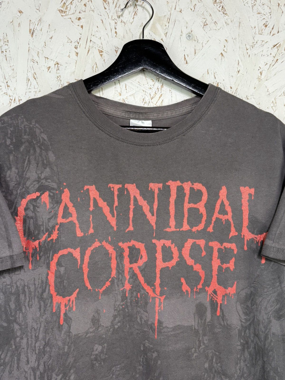 Band Tees Vintage Cannibal Corpse Allover Print AOP Metal T-Shirt M Size US M / EU 48-50 / 2 - 2 Thumbnail