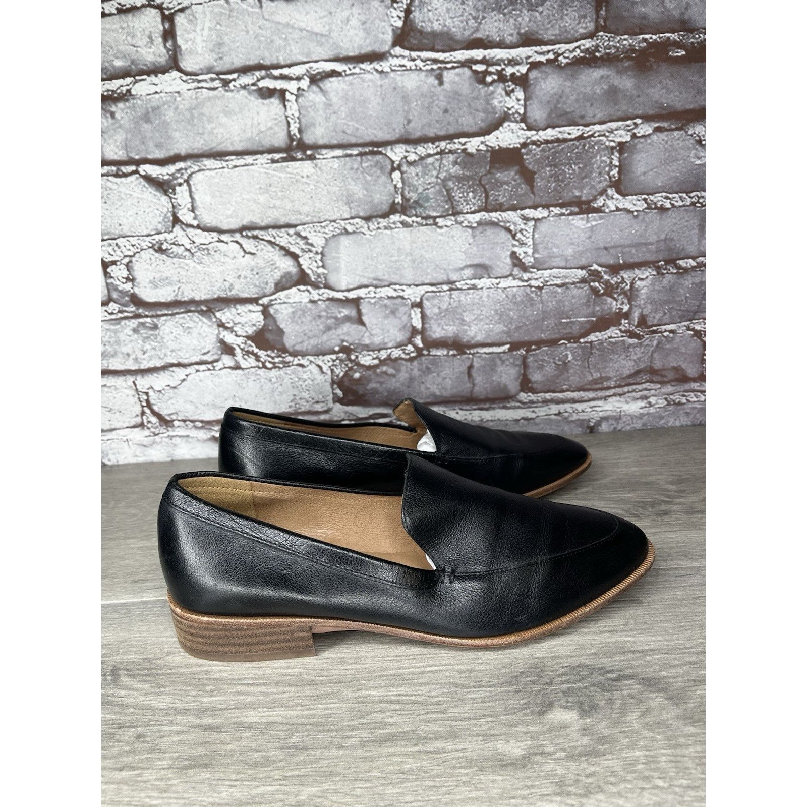 Madewell Madewell Black Leather The Frances Loafers Office Shoes Wome Size US 8 / IT 38 - 15 Thumbnail