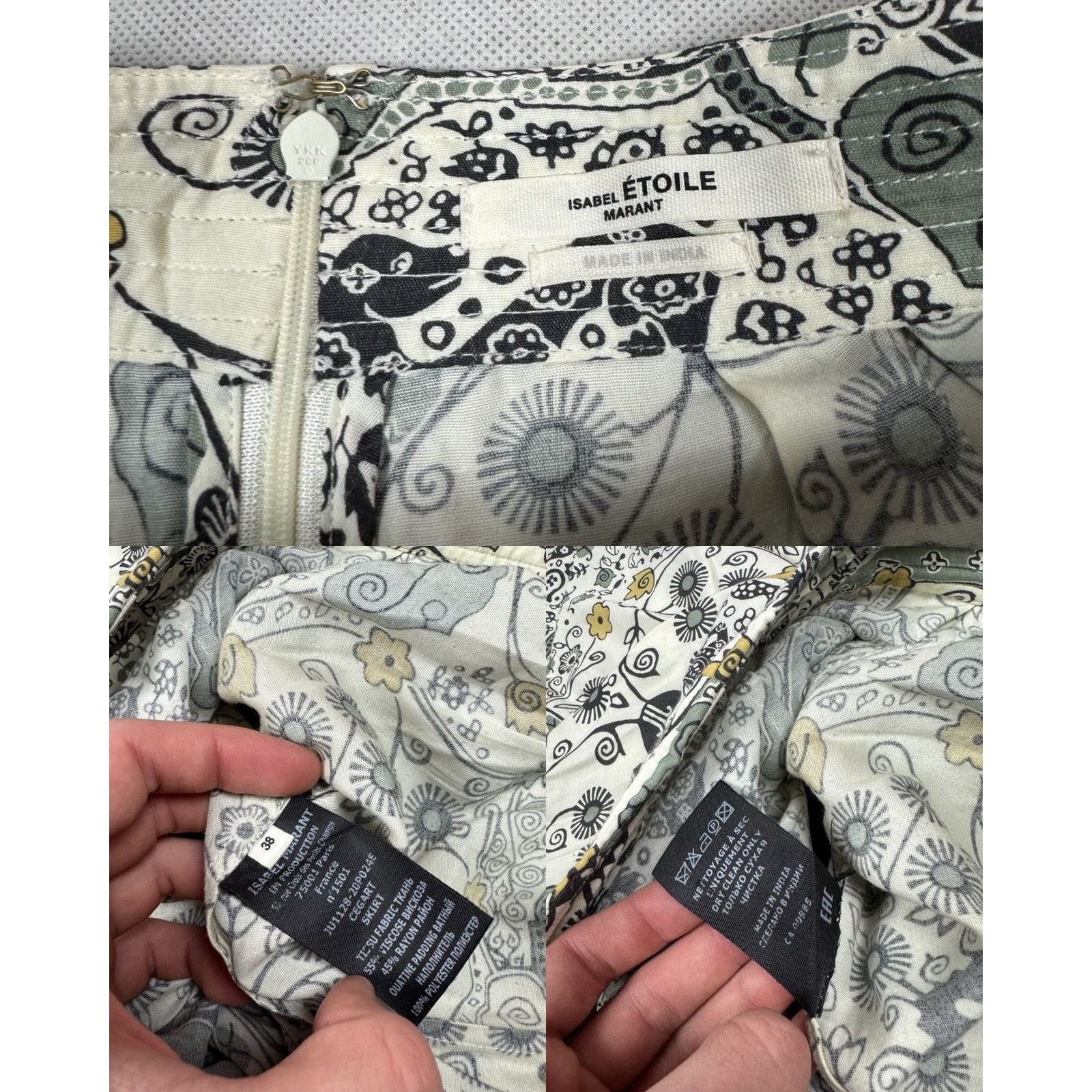 Isabel Marant Isabel Marant Etoile Printed Cegart Skirt 38 Size 30" / US 8 / IT 44 - 2 Thumbnail