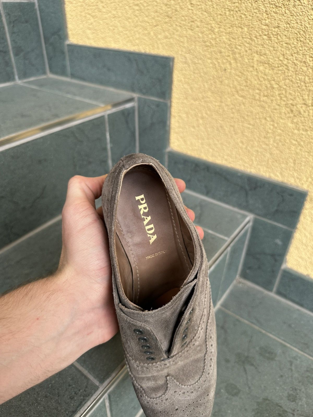 Prada Prada Loafers Women Shoes size 36 us-6,5 Brown-Gray Size US 6.5 / IT 36.5 - 15 Thumbnail