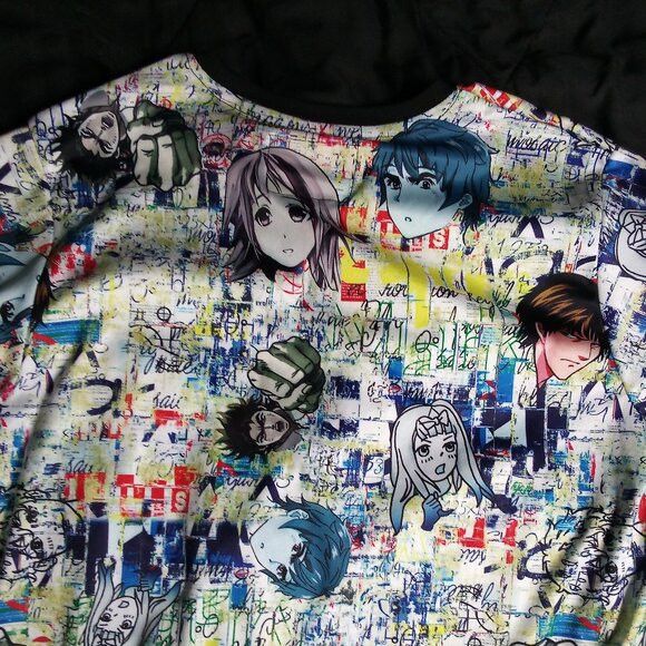 Other Drill Clothing Fresh Prints Of Tokyo Anime Manga AOP T-Shirt Size US L / EU 52-54 / 3 - 7 Thumbnail